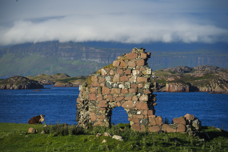 Ebridi, isola di Iona. Rovine dell'Abbazia