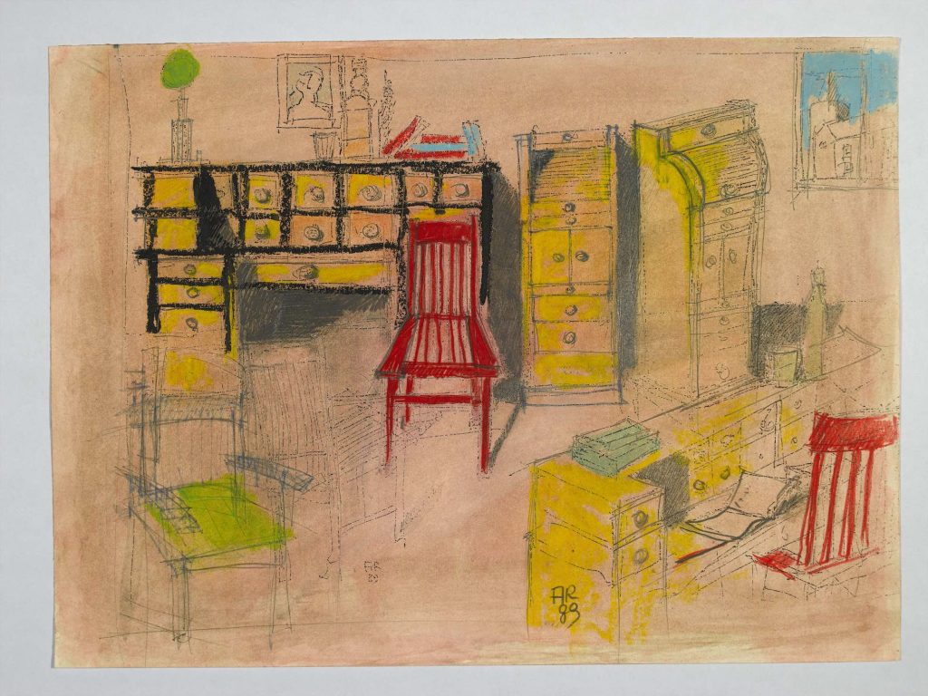 Aldo Rossi, senza titolo, 1989. Collezione privata (© Eredi Aldo Rossi, courtesy Fondazione Aldo Rossi)