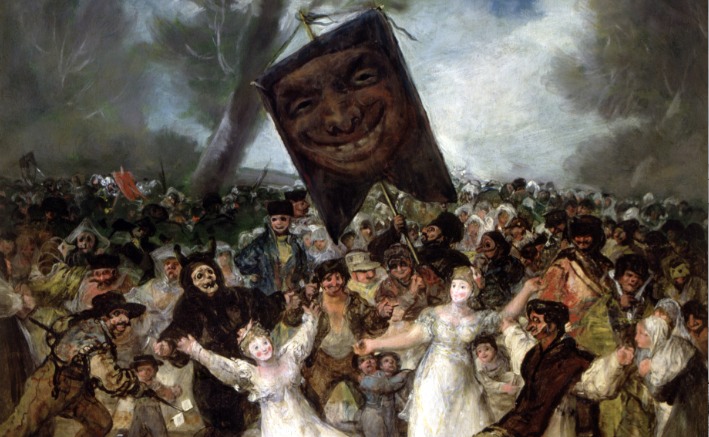 La sepoltura della sardina di Francisco De Goya (part.), 1812-1814 (Keystone)