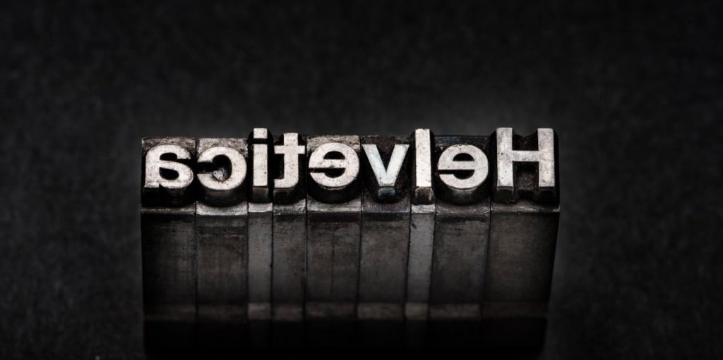 Helvetica, un font celebre in tutto il mondo. (Keystone)
