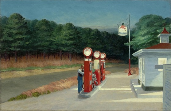 Edward Hopper, Gas, 1940 (The Mus. of Mod. Art, NY, Mrs. S. Guggenheim Fund © Heirs of J. Hopper / 2019, ProLitteris, ZH © 2019 Digital image, The Mus. of Mod. Art, NY / Scala, Florence)