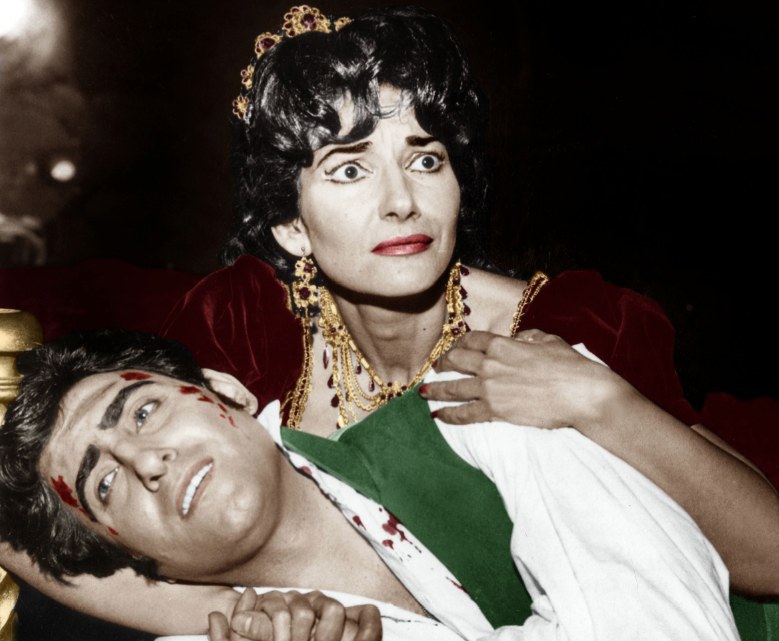 Maria Callas e Renato Cionni nella versione della Tosca del 1964 (Keystone)