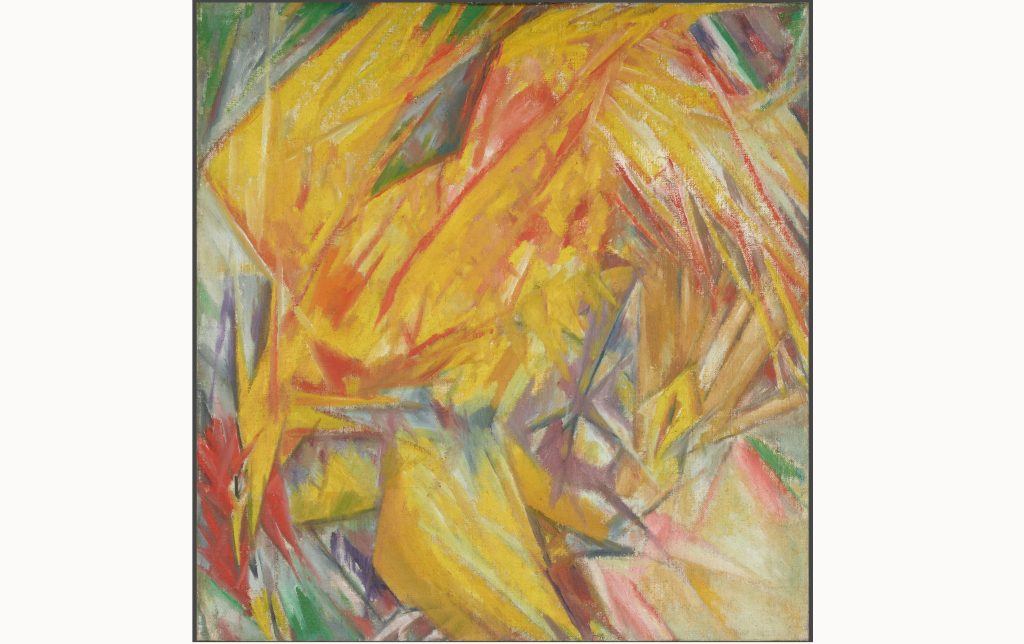 Mikhail Larionov, Gallo e gallina (studio raggista) 1912 (Mosca, Galleria Statale Tretyakov)