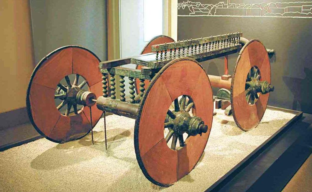 Carro cerimoniale protostorico V sec. a.C. ritrovato a Lazzago nel 1928