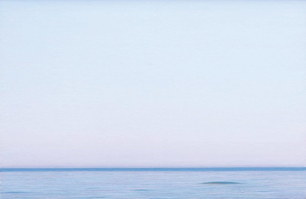 Piero Guccione, «La linea azzurra», 2006-2007 (Collezione privata)
