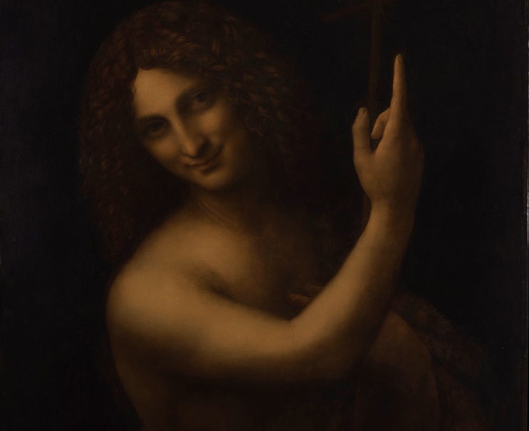 Leonardo de Vinci, «San Giovanni Battista», 1508-1519 ca., Parigi, Museo del Louvre (© RMN- Grand Palais, musée du Louvre) / Michel Urtado)