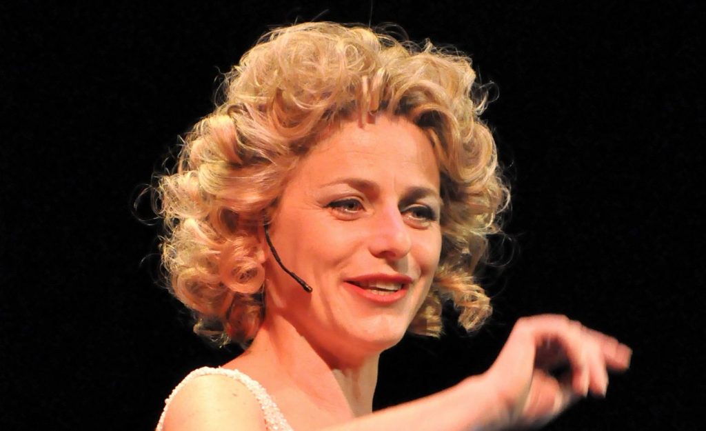 Lucilla Giagnoni nei panni di Marilyn