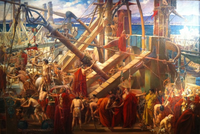 Thomas Ralph Spence, Archimede guida la difesa di Siracusa, 1895 (Wikipedia)