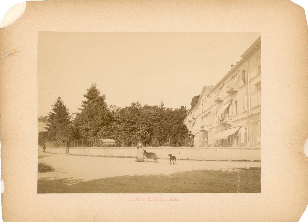 Grato Brunel, Lugano, Hotel du Parc, 1875 ca. (Archivio di Stato)