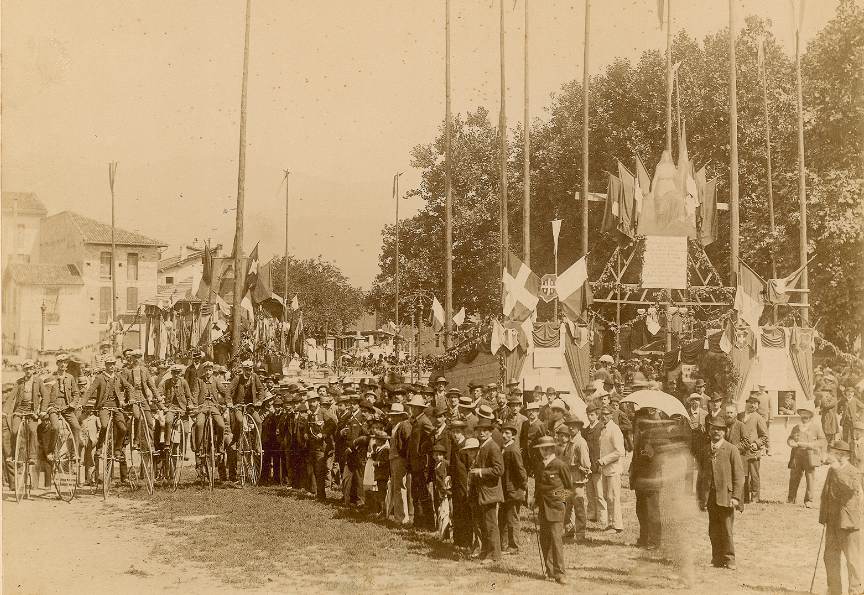 Grato Brunel, Lugano, Festa cantonale di ginnastica, 1885 ca. (Archivio di Stato)
