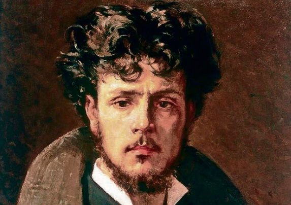 Dalla copertina del libro, Silvestro Lega (1826-1895), Ritratto dello scultore Rinaldo Carnielo, part. 1878 (© Galleria R. Carnielo, Firenze)