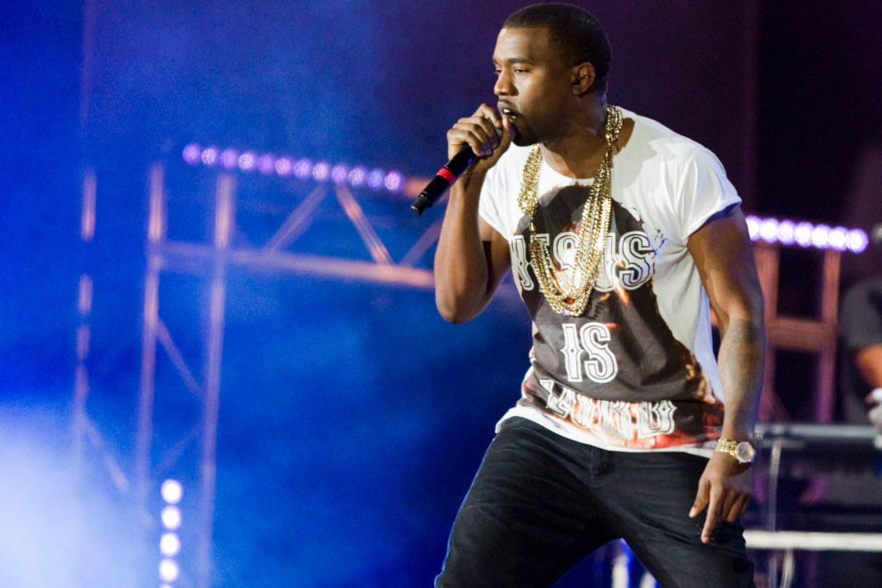 West durante uno spettacolo in Spagna per MTV (Keystone)