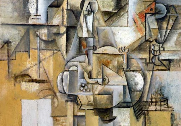 Picasso, Le pigeon aux petits pois (part.), 1911