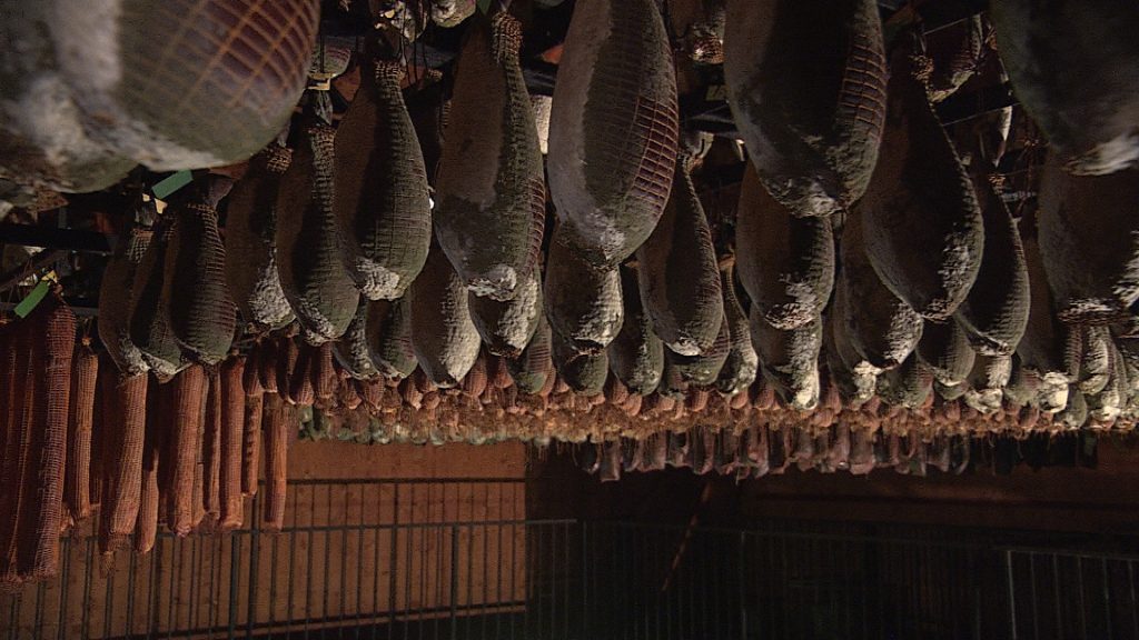 Undici tonnellate di salumi sopra alle nostre teste