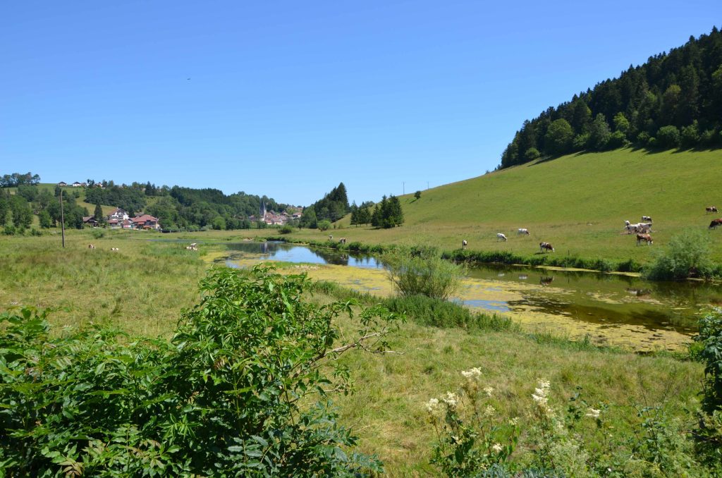Il fiume Doubs a Montbenoît