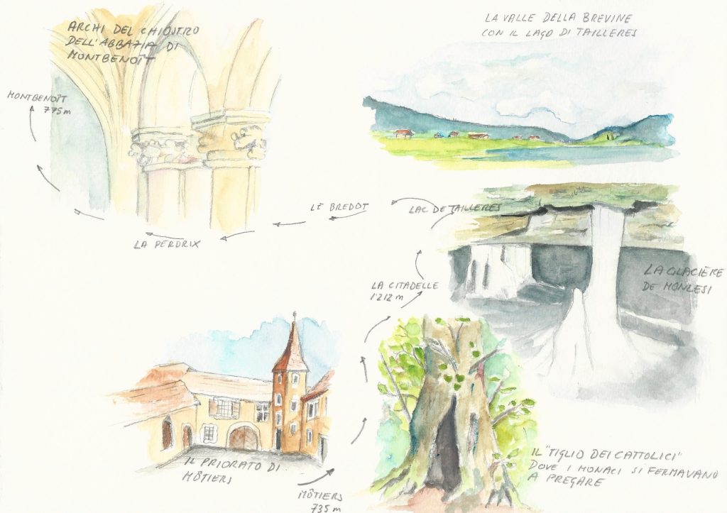 Illustrazione dell'itinerario a cura dell'autore