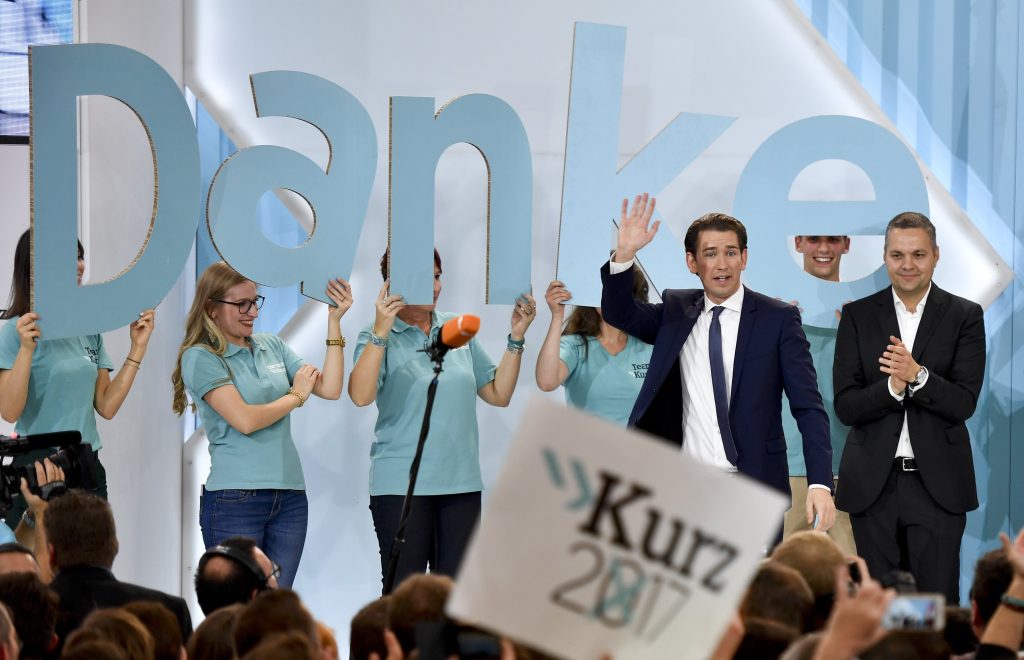 Con Sebastian Kurz l’ÖVP torna ad essere il partito più votato (Keystone)