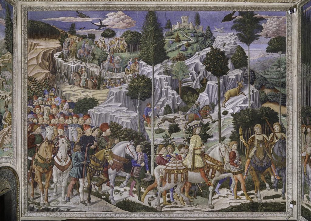 Uno degli affreschi della Cappella (Simone Lampredi)