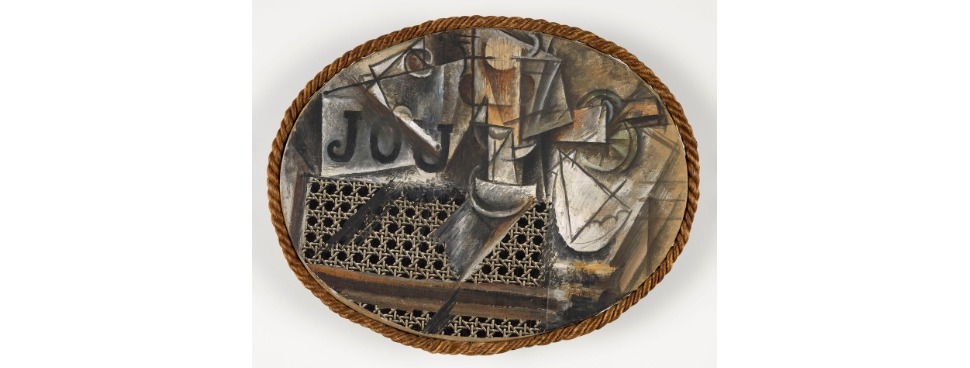 Pablo Picasso, Nature morte à la chaise cannée, 1912 (© Centre Pompidou, MNAM-CCI/G.Meguerditchian/ Dist. RMN-GP