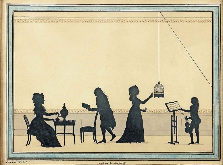 La famiglia Mozart in un’opera del 1763 ca., collezione privata (Keystone)