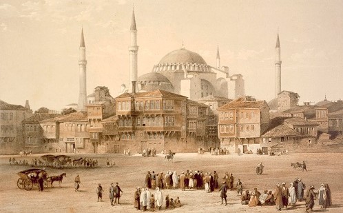 Hagia Sophia in una litografia di Gaspare Fossati realizzata nel 1852 (Keystone)