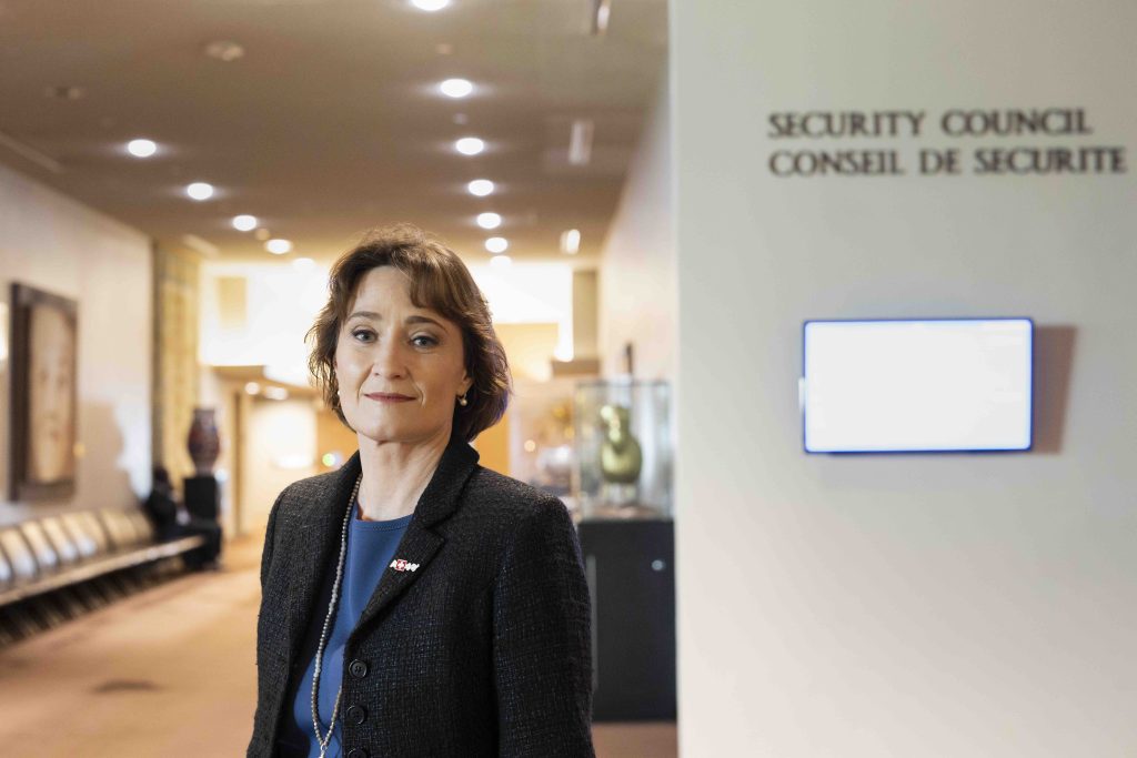 Pascale Baeriswyl alla testa della delegazione elvetica all’ONU (Keystone)