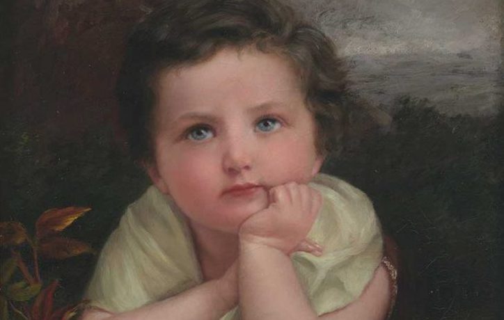 Valeria Pasta Morelli raffigurò il figlio Valerio da bambino, qui in un dettaglio del dipinto