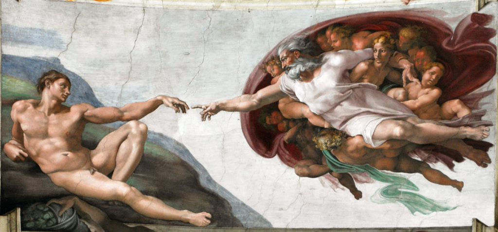 Fra i numerosi capolavori di Michelangelo vi è anche La creazione di Adamo, Cappella Sistina, Roma (1511-1512 ca.) (Keystone )