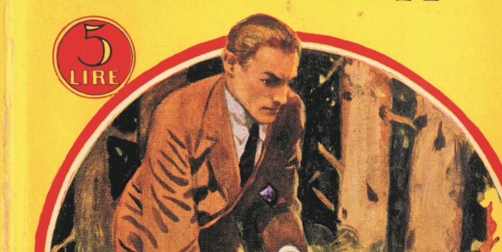 Dettaglio della copertina de L’affare D’Arblay di Richard Austin Freeman, n.23 de I libri gialli di Mondadori, 1931 (Wikipedia)