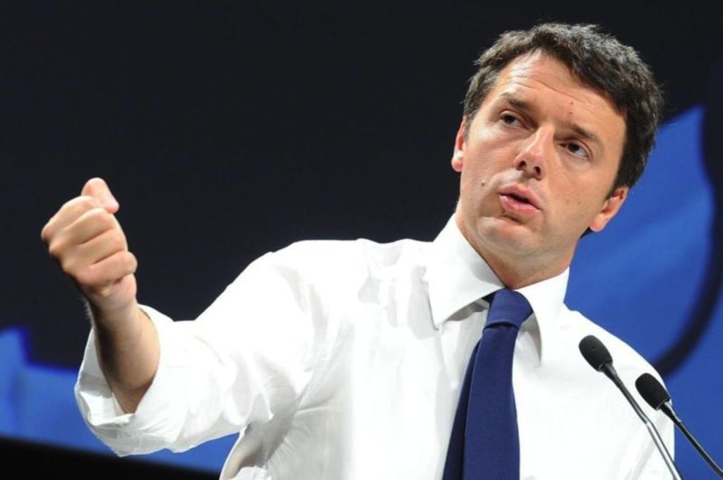 Lʼex presidente del Consiglio Renzi propone meno tasse e meno Europa per far ripartire il Paese