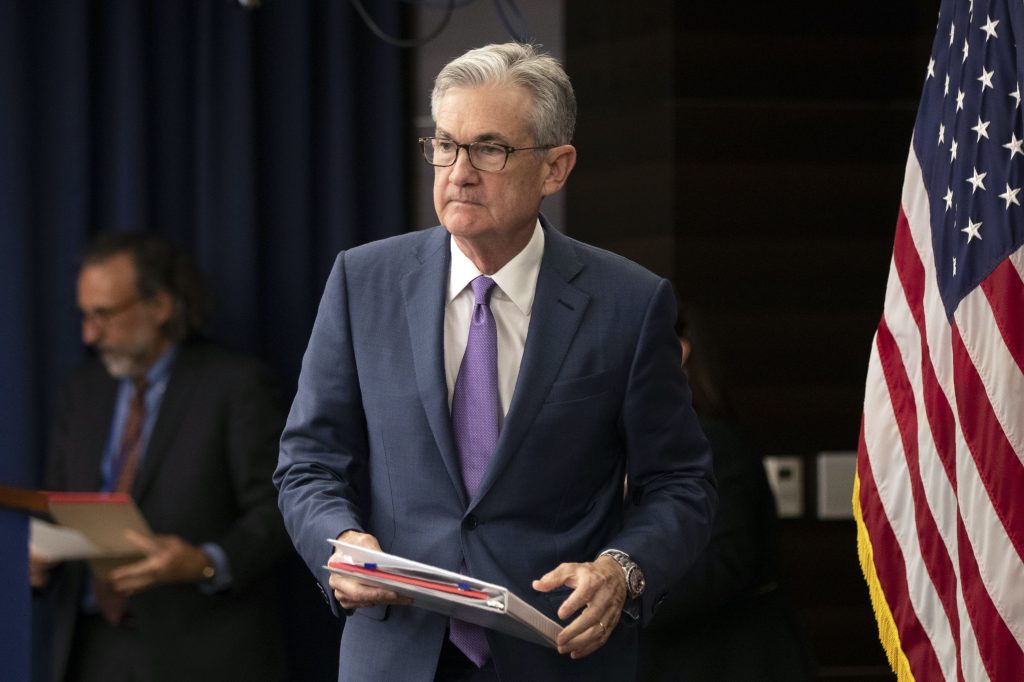 Jerome Powell, presidente della FED, è convinto che l’alto tasso d’inflazione è passeggero (Keystone)