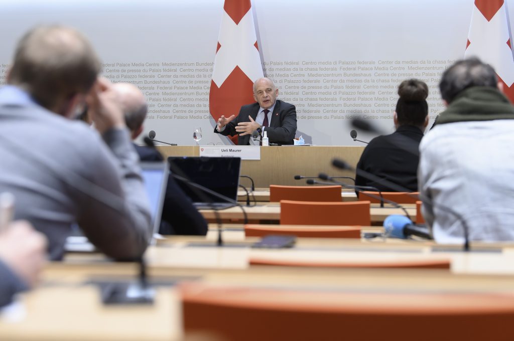 Il ministro delle finanze Ueli Maurer ha fin da subito dichiarato che la Svizzera adotterà la minimum tax rate dell’OCSE (Keystone)