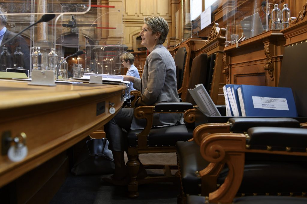 Karin Keller-Sutter, il 16 giugno al Consiglio degli Stati: la cancellazione dell’avverbio è inutile (Keystone)