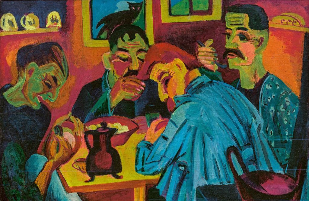 Ernst Ludwig Kirchner, Bauernmittag (Il mezzogiorno dei contadini), 1920 (Coll. privata, Svizzera)