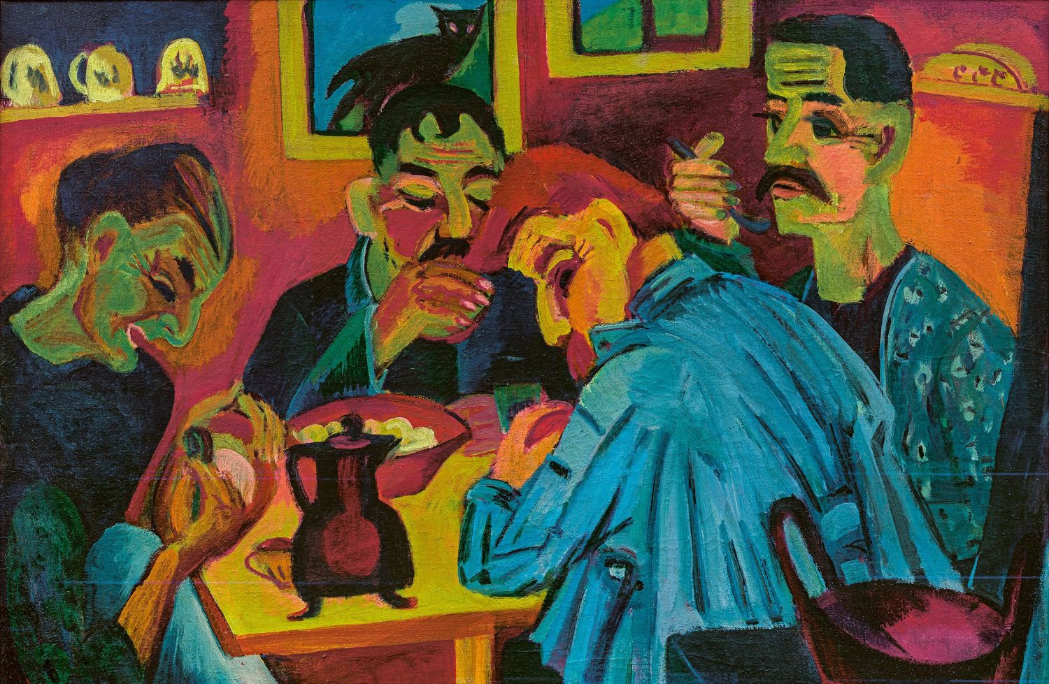 Ernst Ludwig Kirchner, Bauernmittag (Il mezzogiorno dei contadini), 1920 (Coll. privata, Svizzera)
