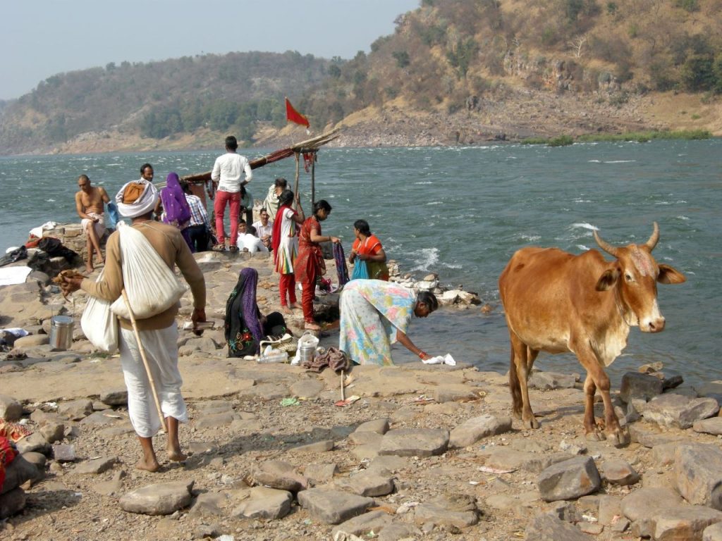 Omkareshwar, estremità dell'isola