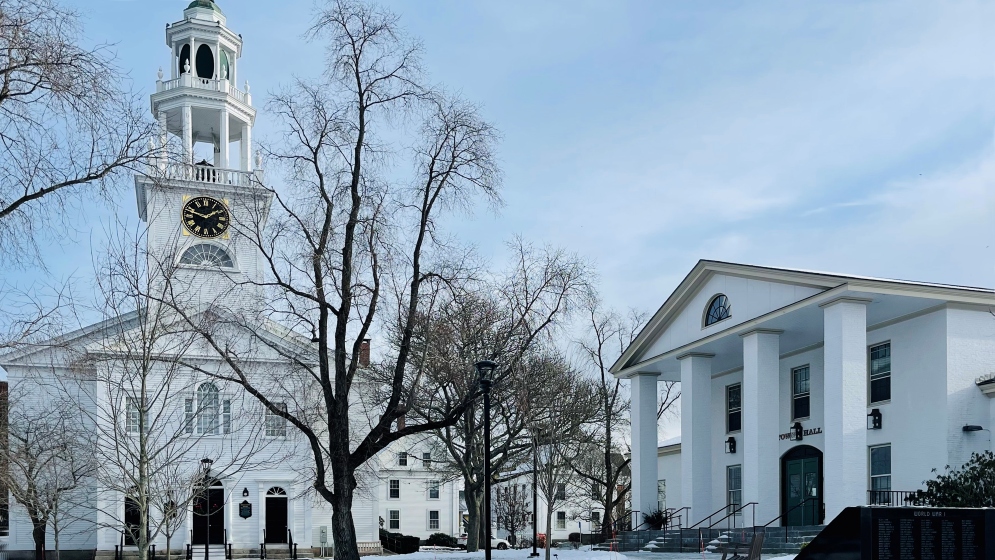 La First Parish Church di Manchester-by-the-Sea fu costruita nel 1809 su Central Street
