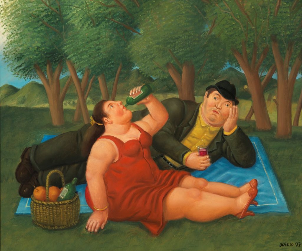 Fernando Botero, Picnic, 1997, olio su tela, 43,5 x 52 cm (coll. privata, ph. Christoph Münstermann)