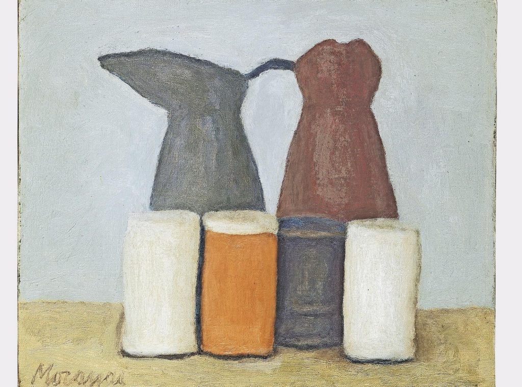 Giorgio Morandi, Natura morta, 1961, olio su tela (Kunst Museum Winterthur, acquisto 1962 © 2025, ProLitteris, Zurich)