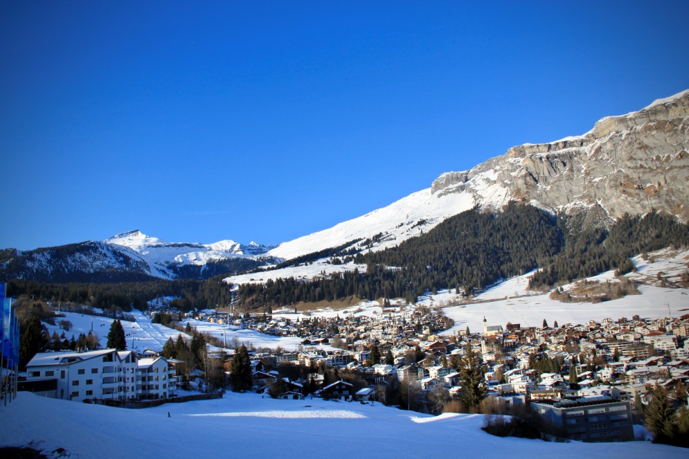 Il paese di Flims visto da Flims Waldhaus