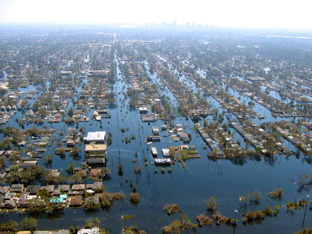New Orleans dopo l’uragano Katrina nell’agosto 2005. (Wikimedia)