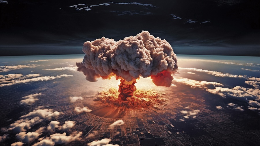 L’attuale situazione potrebbe indurre alcune delle attuali potenze atomiche ad accarezzare l’idea dell’uso preventivo, non meramente deterrente, della Bomba atomica. (Immagine creata con l’IA - Freepik)